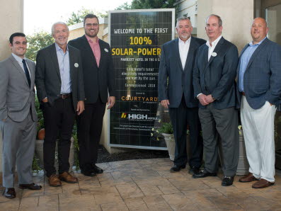 High Hotels Ltd. commissioned the first 100% solar Marriott in U.S.